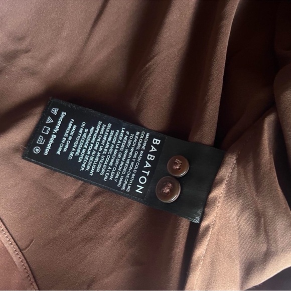 Aritzia Brown Satin Blouse - Picture 3 of 3